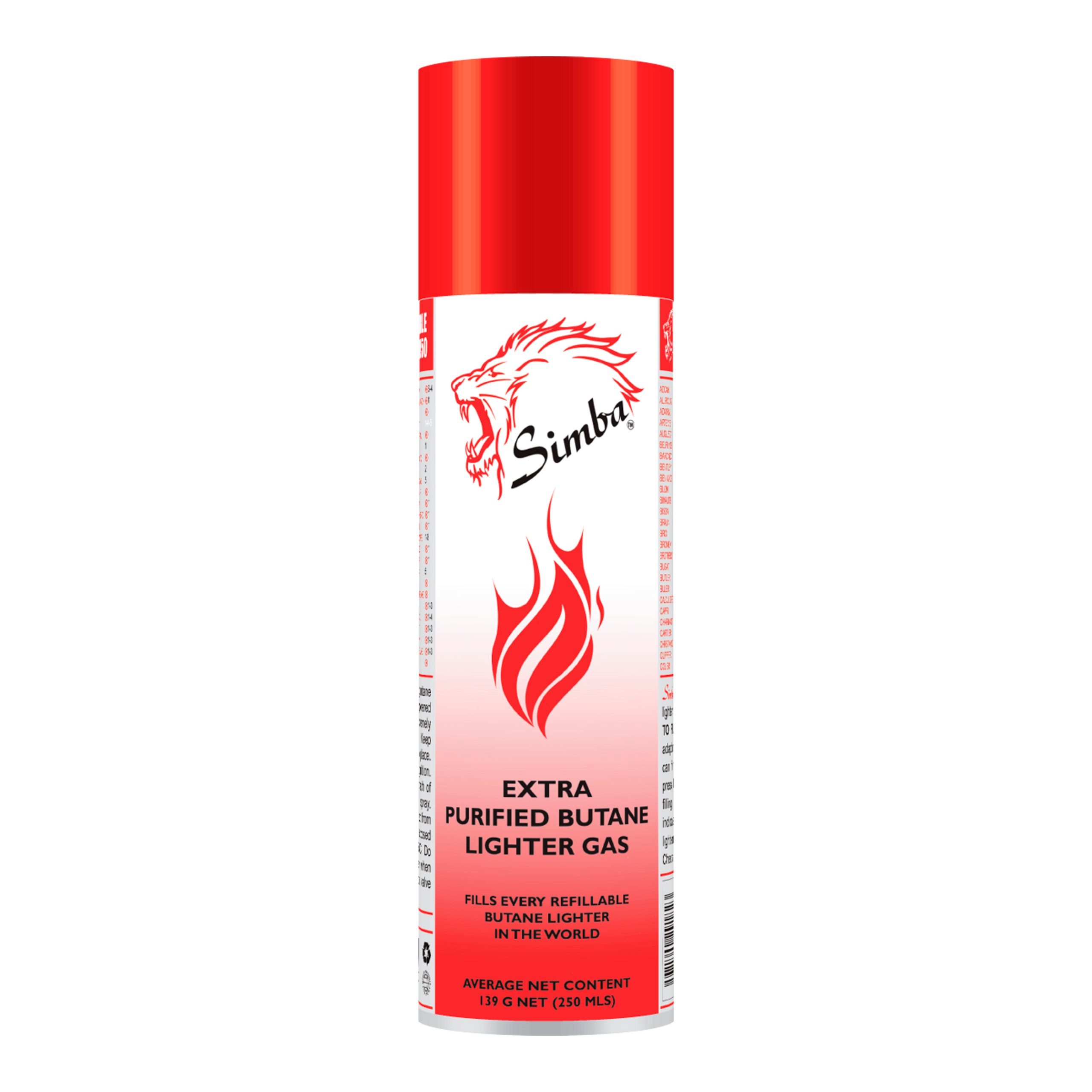 Simba Lighter Gas Refill 250ml - AFS General Trading LLC