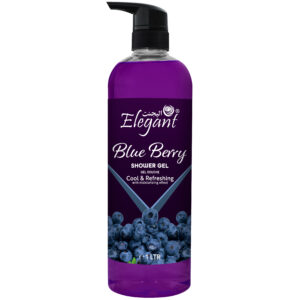 Blueberry 1 Liter Shower Gel - Rejuvenating Body Wash by Elegant