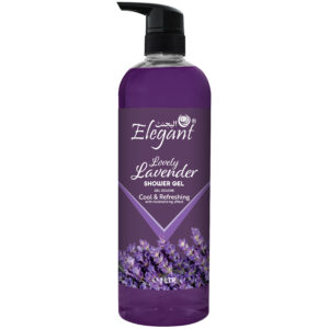 Lavender 1 Liter Shower Gel - Rejuvenating Body Wash by Elegant